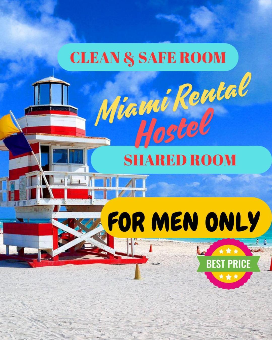 203 Miami Shared Rooms For Men Central Comfortable, Affordable Ngoại thất bức ảnh